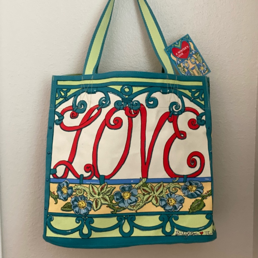 Brighton Canvas Tote A Winter’s Love NWT